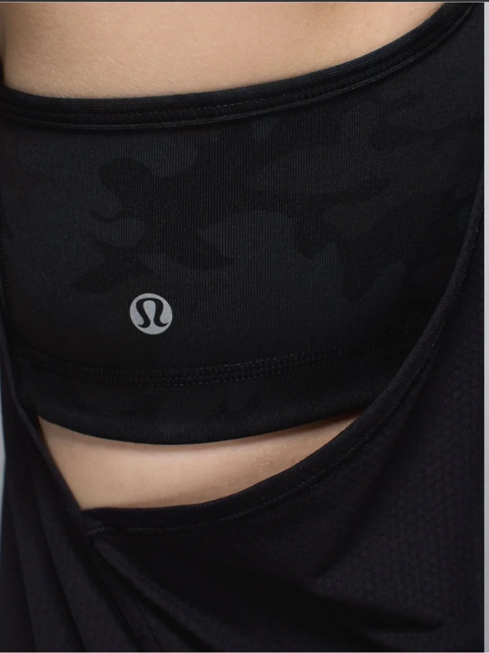 Lululemon No Limits Tank Black / Savasana Camo 20cm New Black in size 6